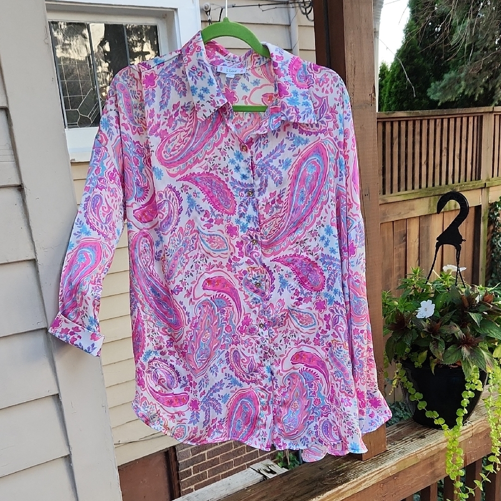 Love Colorful Floral Blouse